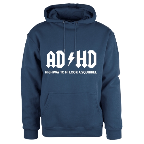 ADHD hoodie unisex blå